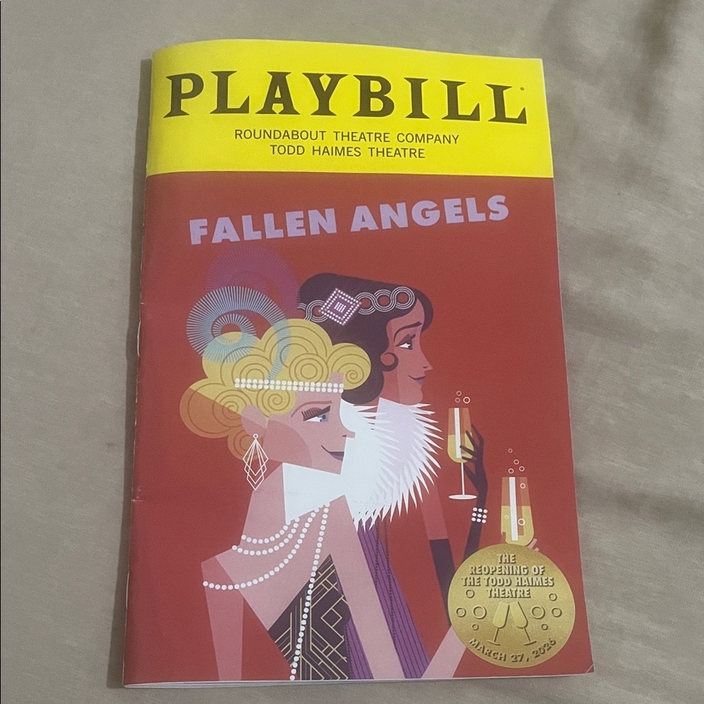 Fallen Angels playbill limited special 3/27/2026